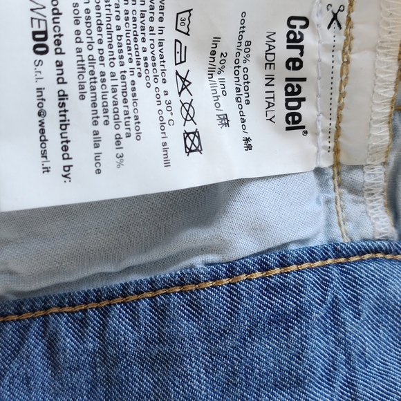 Care Label (Italy) Jeans, cotton + linen, size L 🇮🇹 - Picture 4 of 8